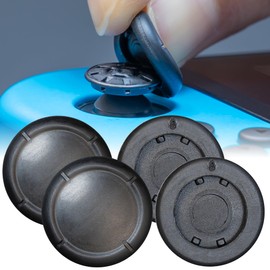Almost Genuine Switch Joy-Con Compatible Analog Joystick Cap Cover Set of 4 Black Analog Stick Cover Stick Cover [Replacement] Joystick Cover [Replacement] Controller Cap Cover Joystick Cover Joicon Cap Repair Replacement