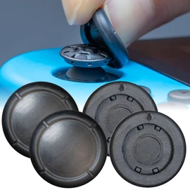 Almost Genuine Switch Joy-Con Compatible Analog Joystick Cap Cover Set of 4 Black Analog Stick Cover Stick Cover [Replacement] Joystick Cover [Replacement] Controller Cap Cover Joystick Cover Joicon Cap Repair Replacement