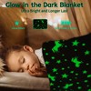 Glow in The Dark Throw Blanket,Unicorn Throw Blanket Soft Flannel