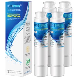 ICEPURE RWF5800A Refrigerator Water Filter Replacement for Frigidaire EPTWFU01, EWF02, Pure Source Ultra II, PureSource Ultra 2, SCWFTCTO, GP006, EPTWFUO1, MR022, JO22, BO022, TH-01, DE022, 1007 4PACK