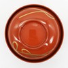 Maeju Lacquerware 3T-419 4.5 Zoni Bowl Knotted Soarai Vermilion