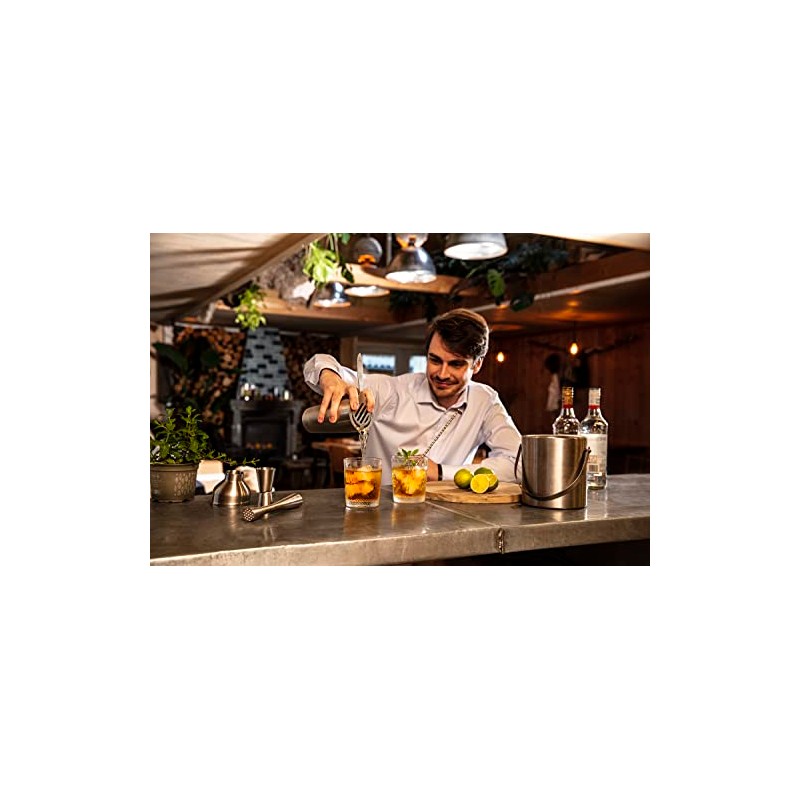 LEOPOLD Barmaß IN233004, Inoxidable, Silberfarben, 4.3 x 4.3 x 9