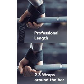 Fitgriff® Lifting Wrist Straps for Weightlifting, Gym, Deadlift, Workout (Made of Premium Cotton & Padded) - Men & Women (Standard, Black (Silicone-Grip))