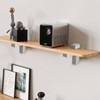 4 Pcs Solid Metal Adjustable Wood/Glass Shelf Bracket Wall Mount,