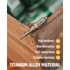 KeyUnity KA53 Titanium Magnetic Screwdriver, Phillips Screwdriver, Small Screwdriver with