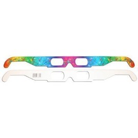 3D July 4th Fireworks Glasses w/Rainbow Frames -Pattern Diffraction Lenses-Pack of 25