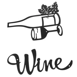 GRIRIW Iron Goblet Shaped Pendant Modern Abstract Wall Decor Premium Iron Unique Home Kitchen Decoration for Living Room Dining Room Bedroom Hallway