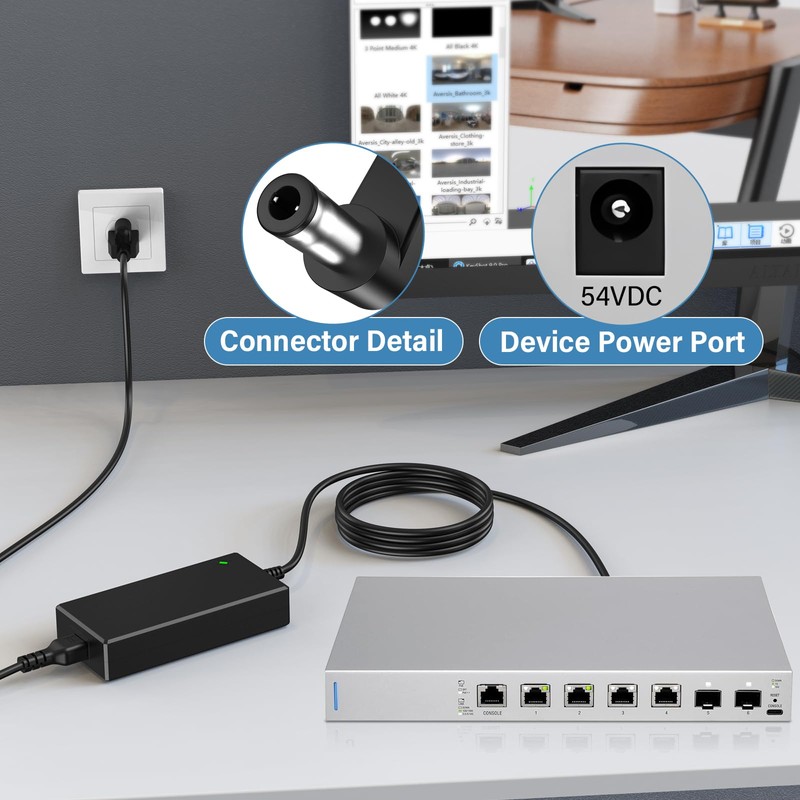 54V AC Adapter for Ubiquiti Networks UniFi 6 PoE US-XG-6POE