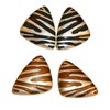 Trendy Zebras Pattern Metal Earrings