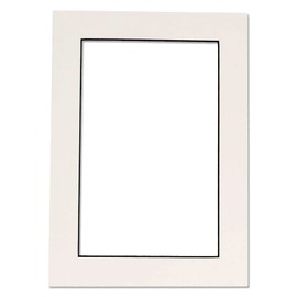 11x14 Mat for 8x12 Photo - Precut White with Black Core Picture Matboard for Frames Measuring 11 x 14 Inches - Bevel Cut Matte to Display Art Measuring 8 x 12 Inches - Acid Free ONE MAT