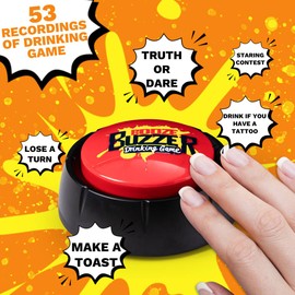 REFARICO Drinking Game Booze Button for Adult, Fun Adult Games for Game Nights & Parties, Contains 53 Recordings of Drinking Game, Great for Game Night, After Parties and Birthday
