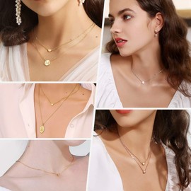 Richsteel Dainty Heart Pendant Necklace, Adjustable Box Chain(44CM+5CM), Stainless Steel Exquisite Jewellery For Women Tiny Heart Necklace (Gift Packaging), RP20191G