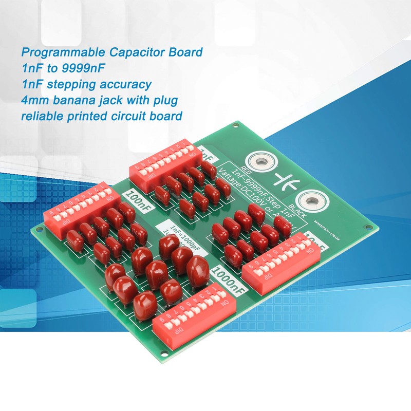 Programmable Capacitor Board 1nF to 9999nF 4 Decimal Number Step