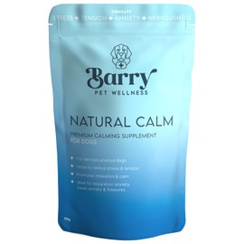 BARRY PET WELLNESS Natural Calm | Premium Calming Dog Supplement | Reduces Stress, Anxiety & Hyperactivity | Helps with Separation Anxiety