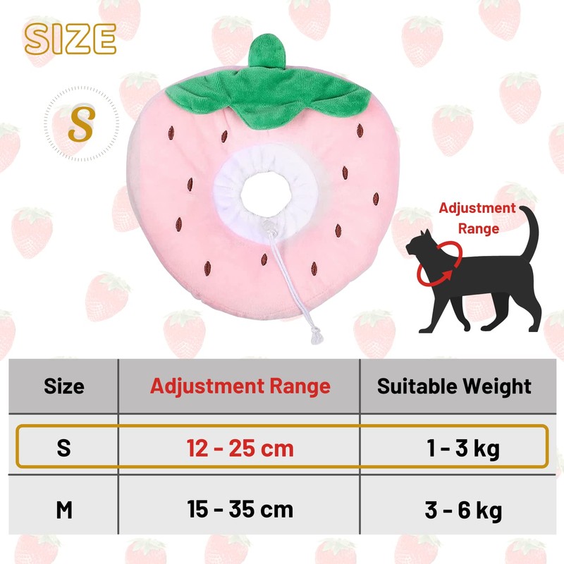 crazy bean Postoperative Protective Collar for Cats Soft Adjustable Safe