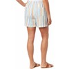 Briggs Ladies' Linen Blend Pull-On Short (Blue Stripe, S)