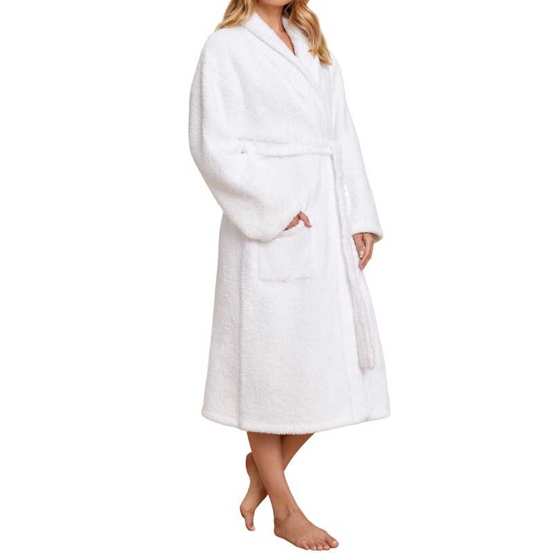 Barefoot Dreams® CozyChic® Adult Robe, White, Size 02