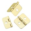 ITROLLE 50PCS Cabinet Drawer Butt Hinges Connectors Mini Hinges Miniature