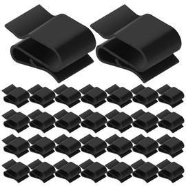 Solar Panel Cable Clamps Photovoltaic Cable Clips Cable Holder Cable Ties Pendant Frame Wire Clamps for Solar Panel Fixation Pack of 30 Black