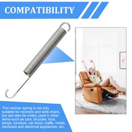 7 Inch Recliner Springs Fits for Southern Motion, Catna-pper and Lazy Boy Recliner, Springs for Lane, FR, Berkline and Ultra Recliners, for Bounce Beds, Trampolines, Sofa, Folding Beds, 3 Pack