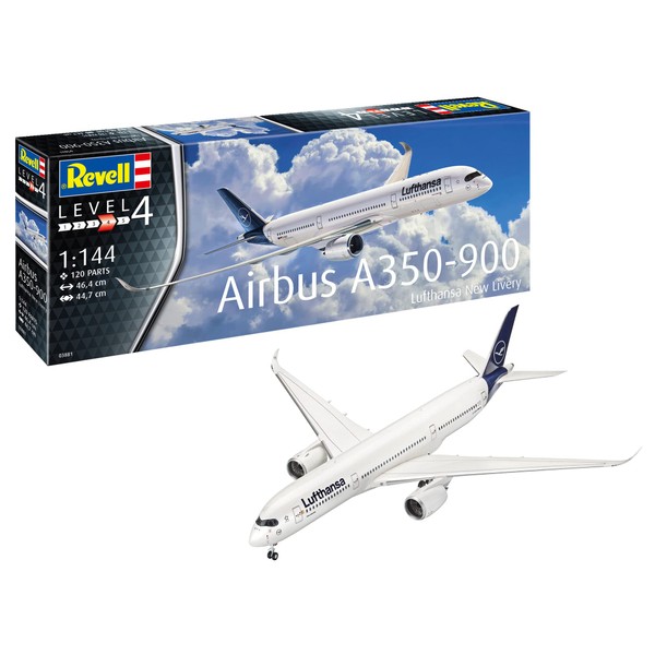 Revell 03881 1:144 Airbus A350-900 Lufthansa New Livery Plastic Model