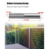 40 Pack 1/8" Invisible Cable Railing Kit Toggle Anchor Angle,