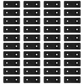 Pack of 40 Furniture Feet, Black Plastic Spacers, 5 x 2 x 1 cm Floor Spacers, Mini Furniture Gliders for Cabinets, Sideboards, Dressers and Shelves (Screws Not Included)