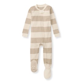 Burt's Bees Baby Baby Boys Pajamas, One-Piece Footed Sleeper PJs, Non-Slip Snug Fit for Infants 12, 18, and 24 Months