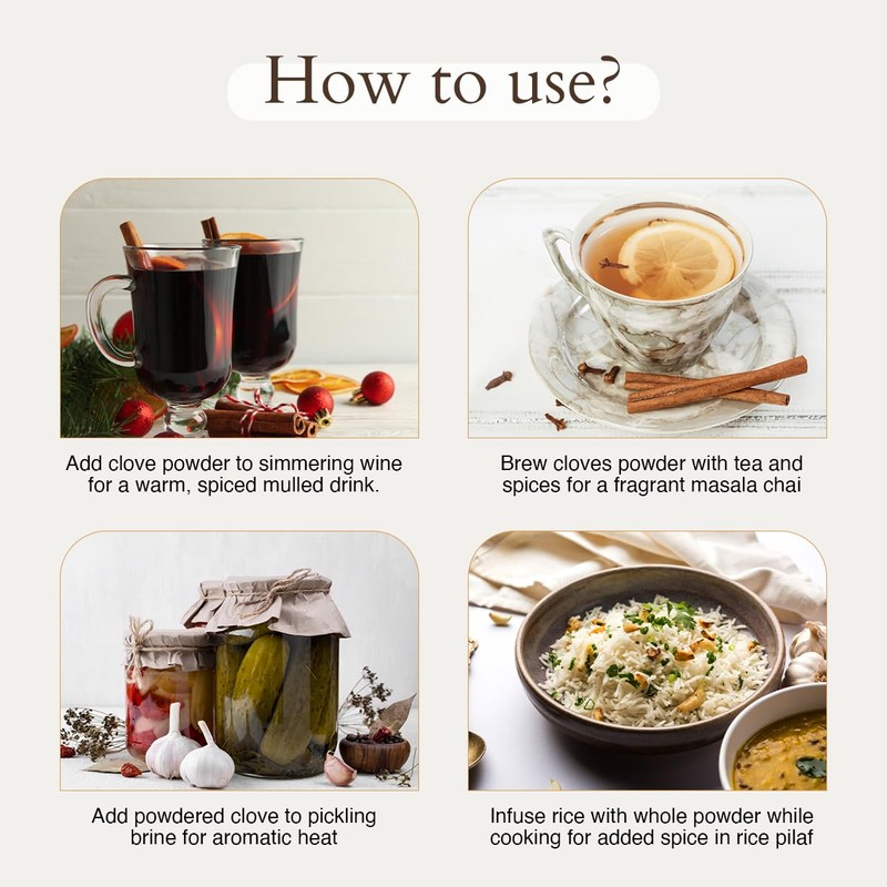 Geo-Fresh Organic Clove Powder – 1.59 oz Glass Jar –