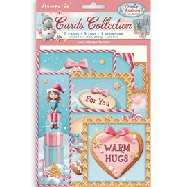 Stamperia SBCARD32 Scrapbook Pad, Pink/Blue, 15 cm 22 cm