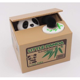 Goldenvalueable Panda Coin Money Box Cute Saving Bank