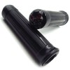 HTTMT MT080-25-BK Black Skull style Hand Grips 1 inch Handlebar
