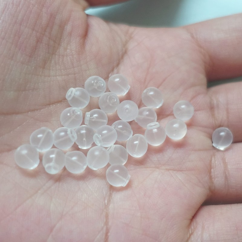 OwlkOrmy 102pcs Comfort Impenetrable Soft Safety Earring Backs TPE Medical