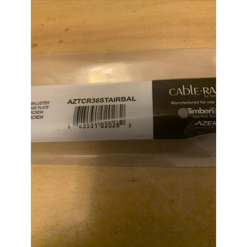 Azek Or Timbertech NEW STAIR Cablerail Intermediate Baluster For 36”