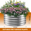 Camp Fire Ring Pit, Large Round Galvanized Steel Fire Pit,