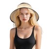 Yymobt Sun Visor Hats Wide Brim for Women Ponytail Hat