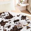 PLUUSHUU Faux Rabbit Fur Bubble Blanket, Fluffy Fuzzy Warm Throw