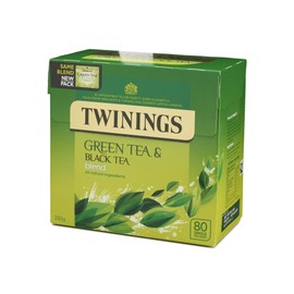 Twinings Green Tea and Black Tea Blend, 80 Tea bags