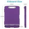 Rimilak Plastic Clipboard with Storage, 8.5 x 11 High Capacity