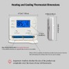 Programmable Thermostat for House, 5-1-1 Day Programmable Digital Energy-Saving Thermostat，Multi-Stage,