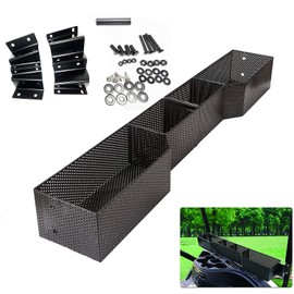 Golf Cart Compatible Yamaha Front Inner Dash Storage Basket and Rack Fits Yamaha G29 and Drive 2, Heavy Steel Golf Cart Mesh Basket