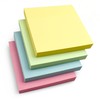 4 Pack Sticky Notes | Pastel or Bright Colours -