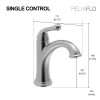 RELIAFLO Single Control Lavatory Faucet in PVD Satin Nickel -