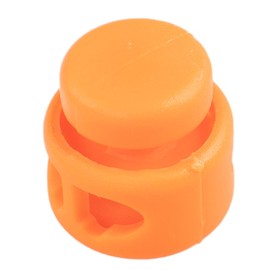 Paracord Planet Double Barrel Cord Lock Draw String Toggle Stopper – Choose from 5, 10, and 20 Pack Sizes (Orange, 10 Pack)