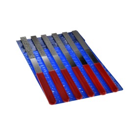 SE Flat Diamond Flat Files with 40 to 600 Grit (6 PC.) - 74336DF