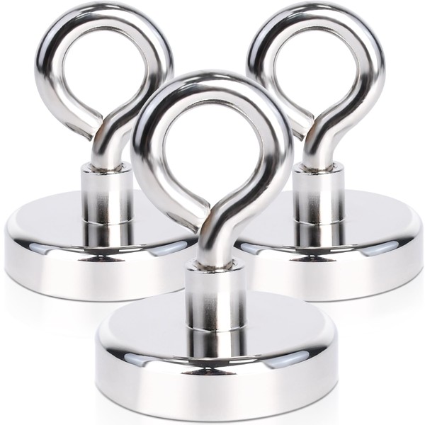 FPMYB Pack of 3 Magnetic Hooks, Extra Strong Magnetic Hooks,