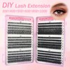 570Pcs Cluster Lashes Individual Eyelashes, DIY Curly Eye Lashes Extensions,
