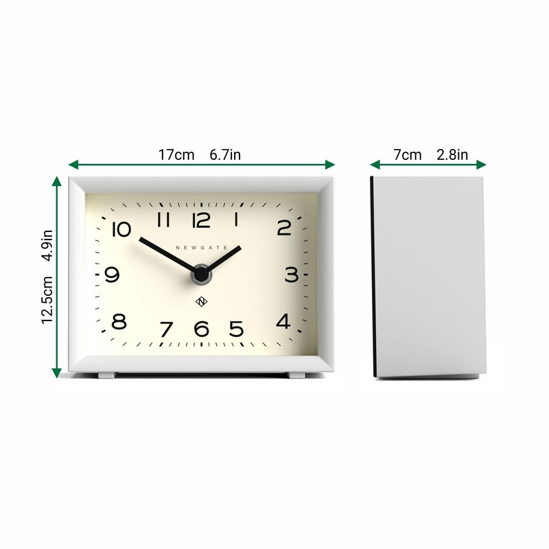 NEWGATE® 'Henry' mantel clock - contemporary rectangular design-led clock in