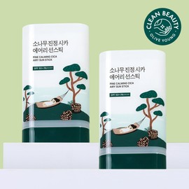 ROUND LAB Pine Calming Cica Airy Sun Stick 19g Double Set - ROUND LAB Pine Calming Cica Airy Sun Stick 19g Double Set