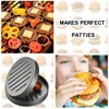 PIQUEBAR Burger Press Patty Maker Stainless Steel Hamburger Patty Press